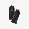 2-in-1-Handschuhe aus Leder und Kunstfell