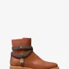 Abigail-Stiefelette aus Leder und charakteristischem Logobesatz Abigail-Stiefelette aus Leder und charakteristischem Logobesatz