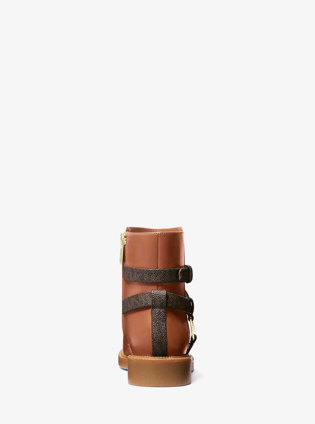 Abigail-Stiefelette aus Leder und charakteristischem Logobesatz Abigail-Stiefelette aus Leder und charakteristischem Logobesatz