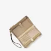 Adele Smartphone-Armband aus genarbtem Metallic-Leder
