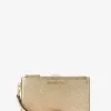 Adele Smartphone-Armband aus genarbtem Metallic-Leder