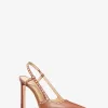 Alora handgenähte Slingback-Pumps aus Leder Alora handgenähte Slingback-Pumps aus Leder