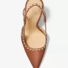 Alora handgenähte Slingback-Pumps aus Leder Alora handgenähte Slingback-Pumps aus Leder