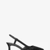 Alora handgewebte Slingback-Pumps aus Leder Alora handgewebte Slingback-Pumps aus Leder