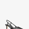 Alora handgewebte Slingback-Pumps aus Leder Alora handgewebte Slingback-Pumps aus Leder