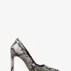 Amara-Pumps aus Leder mit Schlangenprägung Amara-Pumps aus Leder mit Schlangenprägung