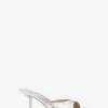 Anita Metallic-Sandale aus Leder mit Krokodilprägung Anita Metallic-Sandale aus Leder mit Krokodilprägung