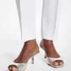 Anita Metallic-Sandale aus Leder mit Krokodilprägung Anita Metallic-Sandale aus Leder mit Krokodilprägung