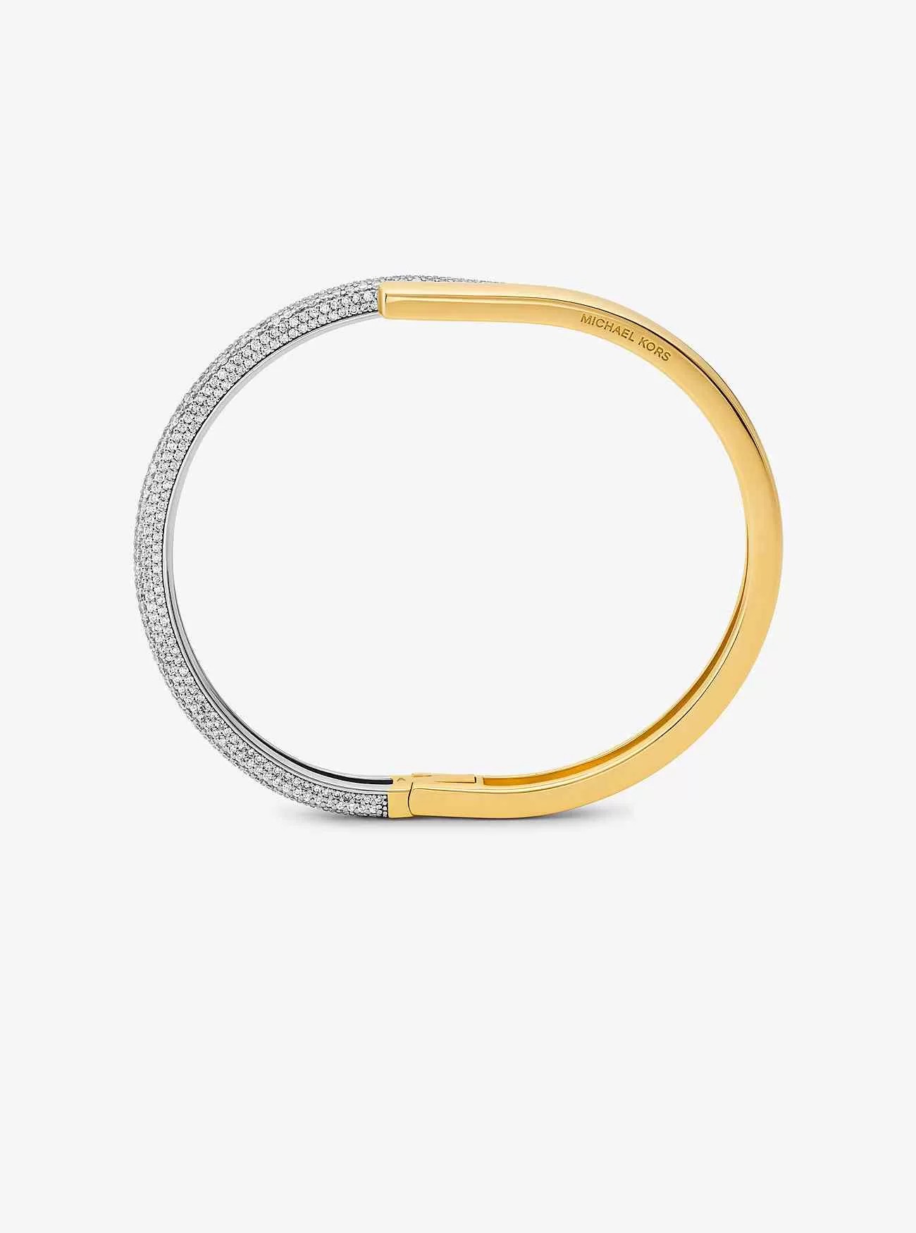 Armreif aus edelmetallbeschichtetem Pavé-Sterlingsilber