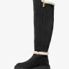 Asher-Stiefel aus Wildleder und Lammfellimitat Asher-Stiefel aus Wildleder und Lammfellimitat