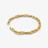 Astor-Gliederarmband aus edelmetallbeschichtetem Messing Astor-Gliederarmband aus edelmetallbeschichtetem Messing