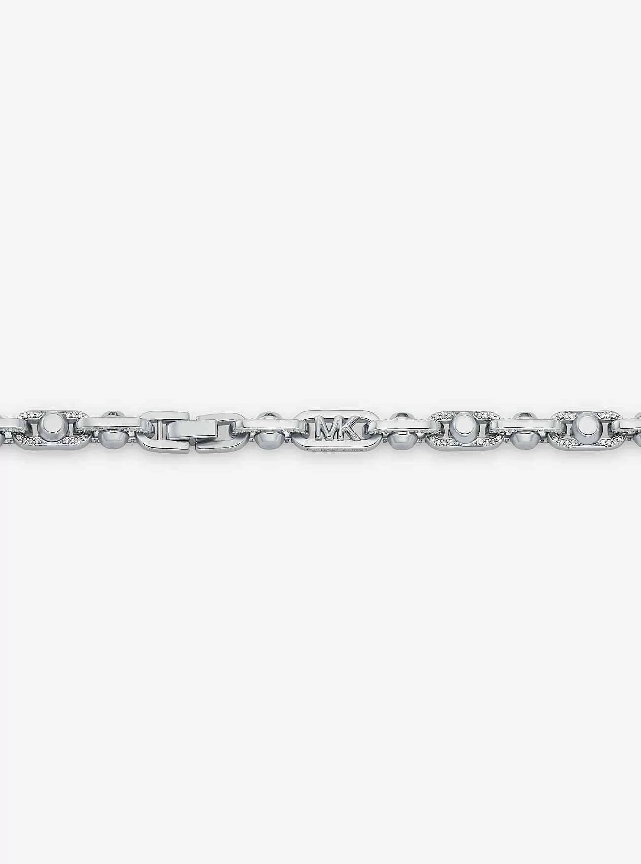 Astor Link Mittelgroße Pavé-Halskette aus edelmetallbeschichtetem Messing