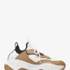 Atlas Stretch-Sneaker aus Strick und Leder