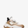 Atlas Stretch-Sneaker aus Strick und Leder