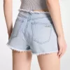 Ausgefranste Jeansshorts Ausgefranste Jeansshorts