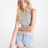 Ausgefranste Jeansshorts Ausgefranste Jeansshorts