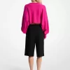 Bermudashorts aus Krepp mit Falten Bermudashorts aus Krepp mit Falten
