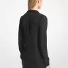 Bluse mit Bindekragen aus Viskosemischung Bluse mit Bindekragen aus Viskosemischung