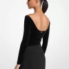 Body aus Stretch-Samt Body aus Stretch-Samt