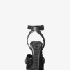 Cannon Python-Plateausandale aus geprägtem Leder Cannon Python-Plateausandale aus geprägtem Leder
