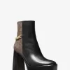 Carlisle-Plateaustiefel aus Leder und Empire-Monogramm Carlisle-Plateaustiefel aus Leder und Empire-Monogramm