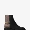 Carlisle-Stiefelette aus Leder und Empire-Monogramm Carlisle-Stiefelette aus Leder und Empire-Monogramm