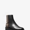 Carlisle-Stiefelette aus Leder und Empire-Monogramm Carlisle-Stiefelette aus Leder und Empire-Monogramm