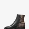 Carlisle-Stiefelette aus Leder und Empire-Monogramm Carlisle-Stiefelette aus Leder und Empire-Monogramm