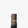 Carlisle-Stiefelette aus Leder und Empire-Monogramm Carlisle-Stiefelette aus Leder und Empire-Monogramm