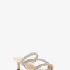 Celia verzierte metallische Kitten-Sandale Celia verzierte metallische Kitten-Sandale
