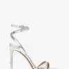 Chrissy Metallic-Python-geprägte Ledersandale Chrissy Metallic-Python-geprägte Ledersandale