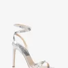 Chrissy Metallic-Python-geprägte Ledersandale Chrissy Metallic-Python-geprägte Ledersandale