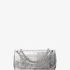 Christie Mini-Umschlagtasche aus Metallic-Python-geprägtem Leder