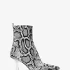 Clara Stiefeletten aus Leder mit Schlangenprägung Clara Stiefeletten aus Leder mit Schlangenprägung