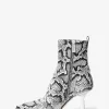 Clara Stiefeletten aus Leder mit Schlangenprägung Clara Stiefeletten aus Leder mit Schlangenprägung