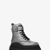 Colby-Knisterstiefel aus Metallic-Leder Colby-Knisterstiefel aus Metallic-Leder