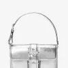 Colby Mittelgroße Umhängetasche aus Metallic-Leder Colby Mittelgroße Umhängetasche aus Metallic-Leder