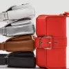 Colby Mittelgroße Umhängetasche aus Metallic-Leder Colby Mittelgroße Umhängetasche aus Metallic-Leder