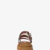 Colby Plateausandale aus brüniertem Leder Colby Plateausandale aus brüniertem Leder