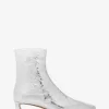 Cosmo-Stiefel aus knisterndem Metallic-Leder Cosmo-Stiefel aus knisterndem Metallic-Leder