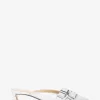 Darrington-Pantoletten aus knisterndem Metallic-Leder Darrington-Pantoletten aus knisterndem Metallic-Leder