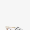 Darrington-Pantoletten aus knisterndem Metallic-Leder Darrington-Pantoletten aus knisterndem Metallic-Leder