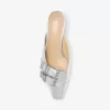 Darrington-Pantoletten aus knisterndem Metallic-Leder Darrington-Pantoletten aus knisterndem Metallic-Leder
