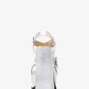 Darrington-Plateausandale aus knisterndem Metallic-Leder
