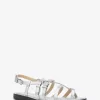 Darrington-Sandale aus knisterndem Metallic-Leder Darrington-Sandale aus knisterndem Metallic-Leder