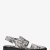 Darrington Slingback-Loafer aus Leder mit Schlangenprägung Darrington Slingback-Loafer aus Leder mit Schlangenprägung