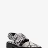Darrington Slingback-Loafer aus Leder mit Schlangenprägung Darrington Slingback-Loafer aus Leder mit Schlangenprägung