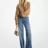 Denim-Jeans mit weitem Bein Denim-Jeans mit weitem Bein