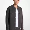 Druckknopfjacke aus Viskosemischung Druckknopfjacke aus Viskosemischung