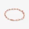 Edelmetallbeschichtetes Kettengliederarmband aus Sterlingsilber Edelmetallbeschichtetes Kettengliederarmband aus Sterlingsilber